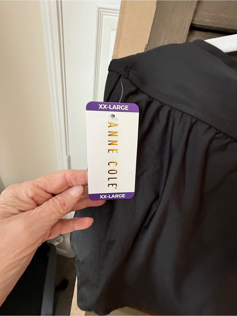Ann Cole Black swimsuit bottoms.  Size 20.  New with tags attached
